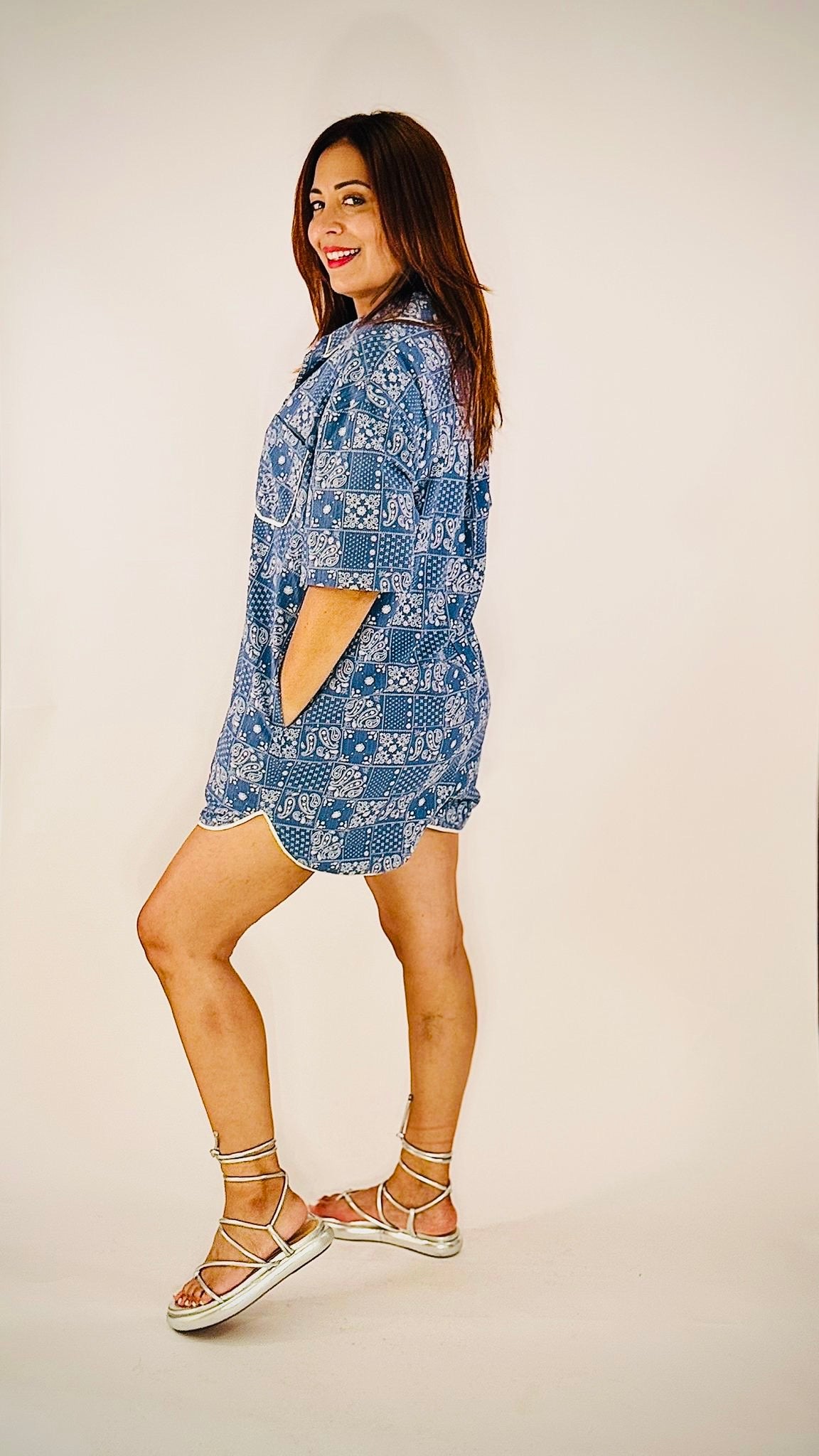 Camelia's Paisley Printed Romper