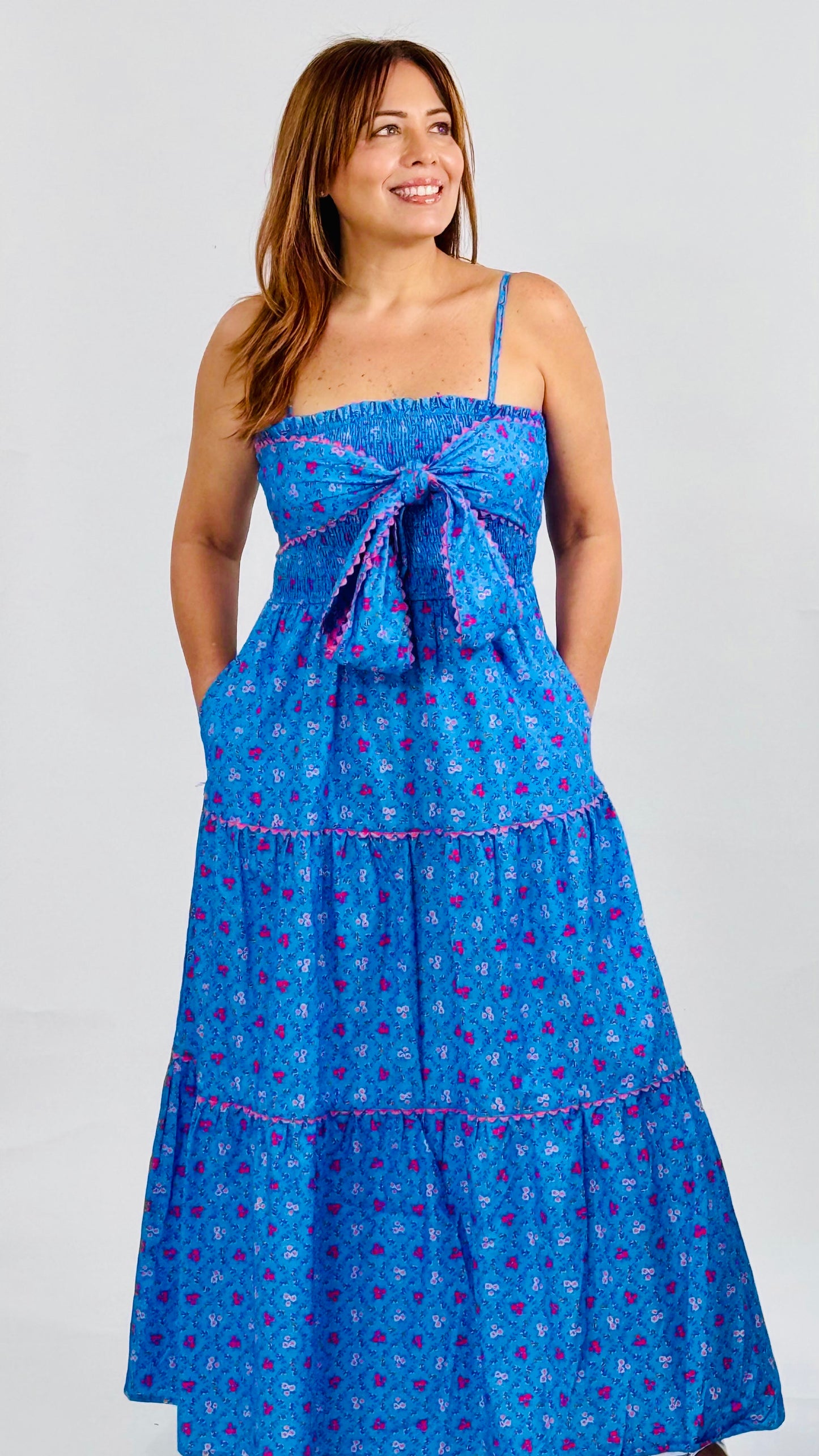 Liliana Front Bow Maxi Dress