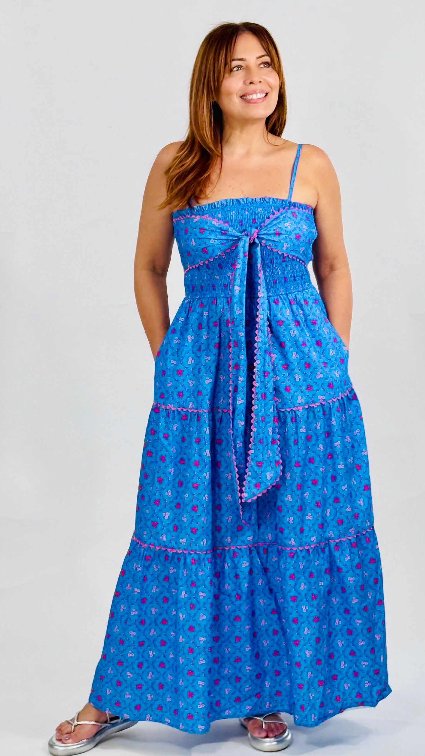 Liliana Front Bow Maxi Dress