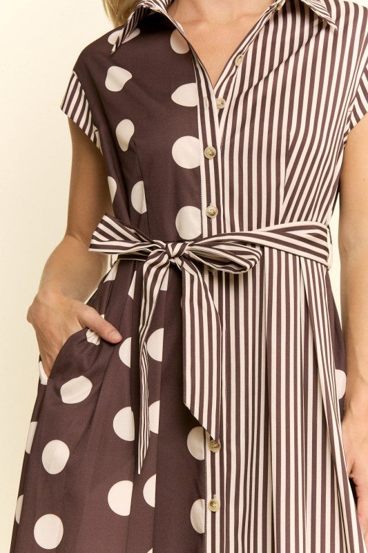 Amalfi Mixed Print Maxi