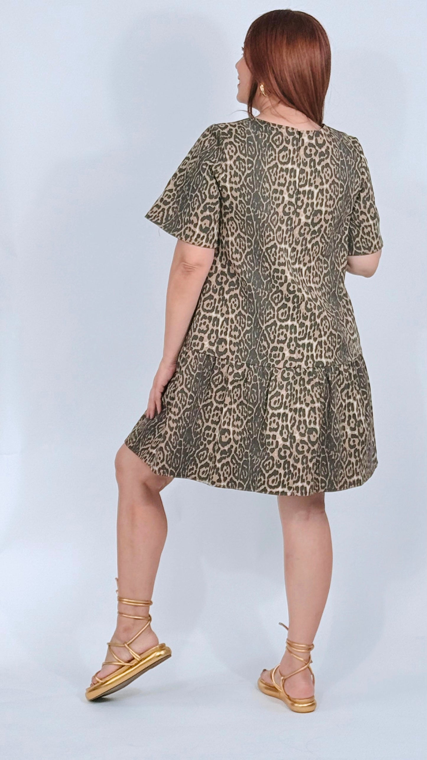 Liz's Animal Print Mini Dress