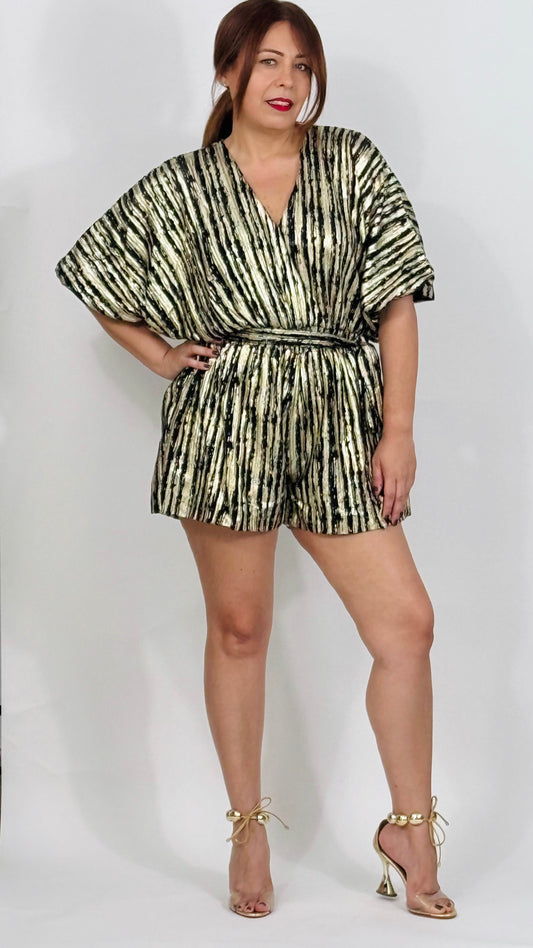 Lorna's Gold Foil Romper