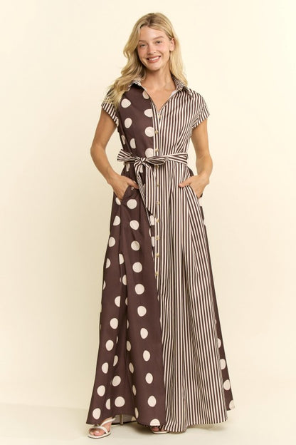 Amalfi Mixed Print Maxi