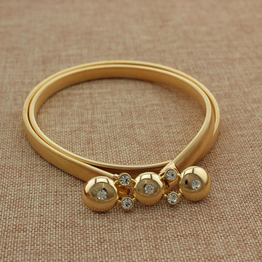 Natalia Stretch Metallic Belt