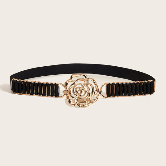 Metallic Rose Belt