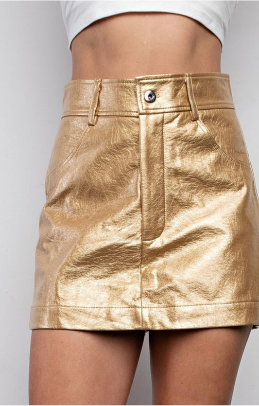 Gold Metal Skort (Falda pantalón)