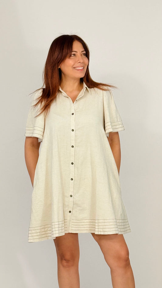 Claribel Cotton Mini Dress