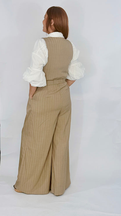 Valeria Pinstripe Jumpsuit