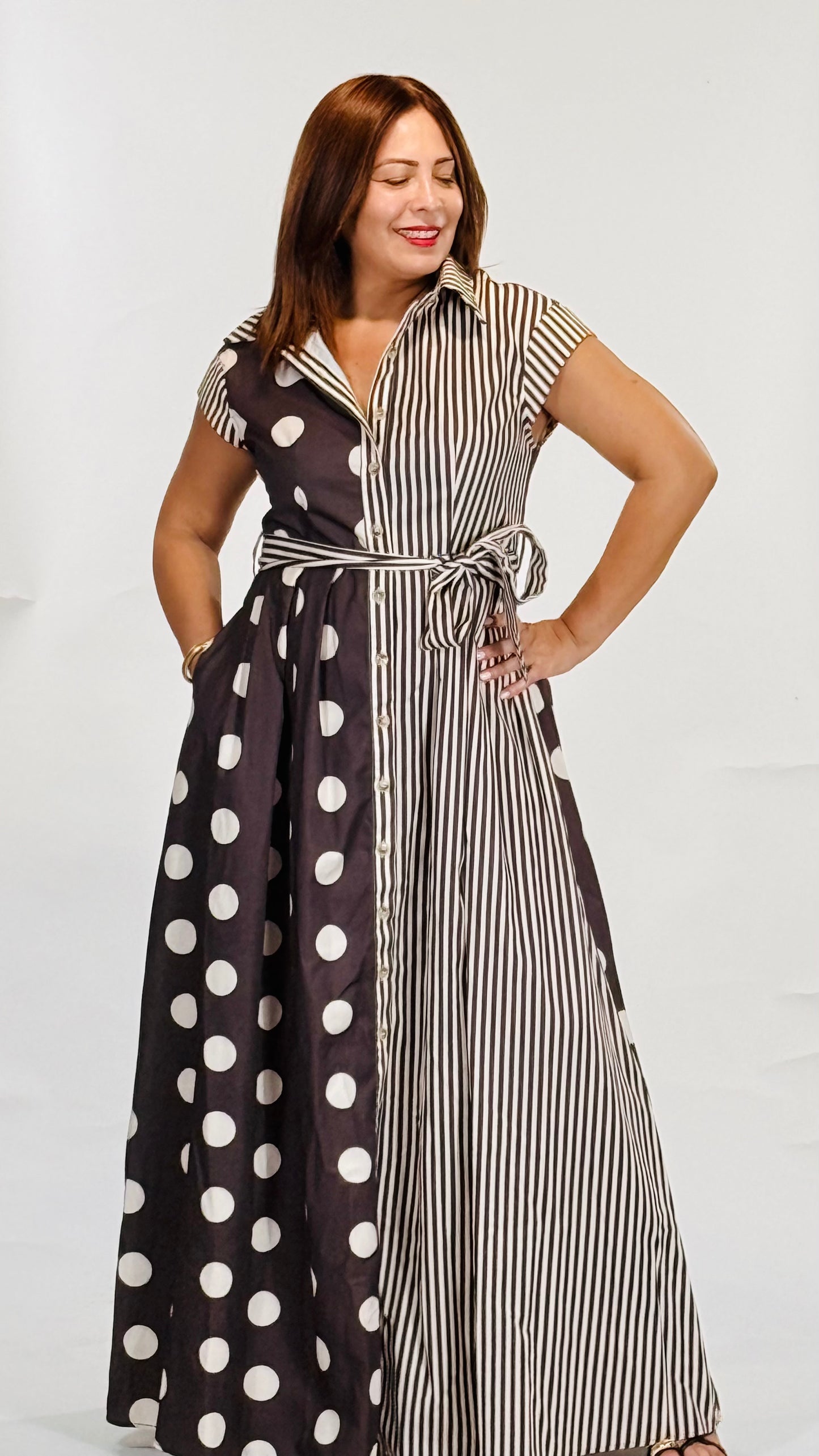 Amalfi Mixed Print Maxi