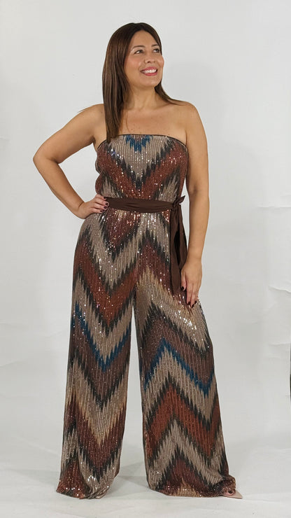 Sofía Sequin Jumpsuit