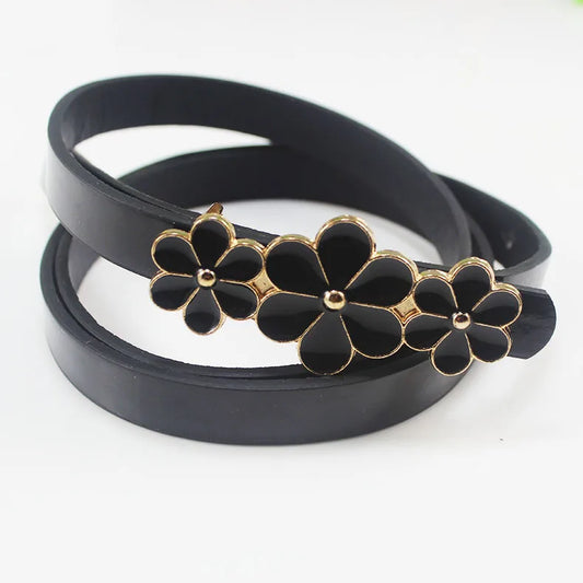 Sweet Flower Leather Belts